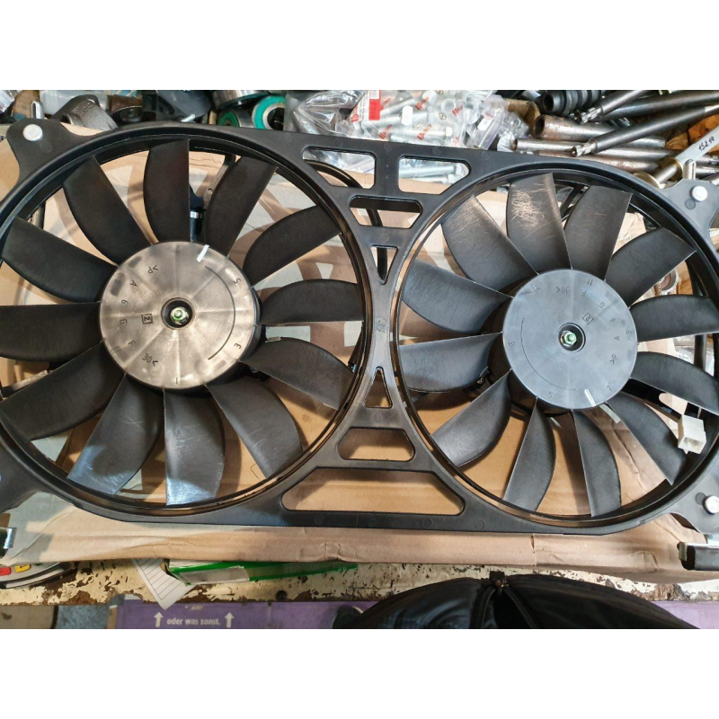 Мотор вентилятора радіатора Нива Шевроле ВАЗ 2123 у зборі з дифузором,