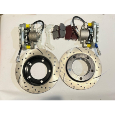 Комплект переднього гальмівного супорта для Нива 2121-2123 плавного гальмування на ниву